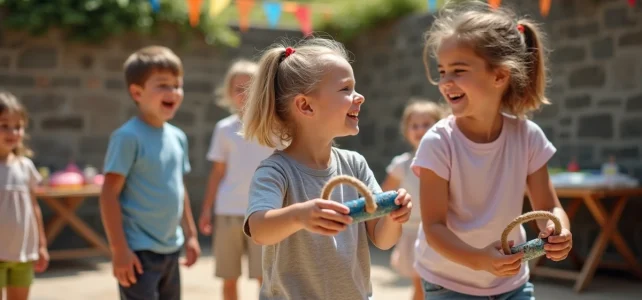 Idées créatives pour organiser une kermesse avec des jeux faits maison et matériel de récup